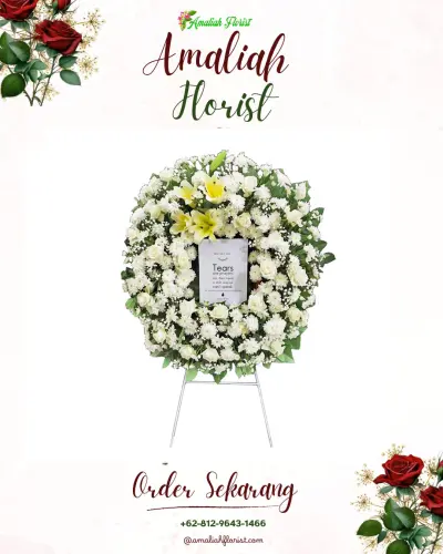 Krans Bunga Duka Cita di Ombolata Simenari