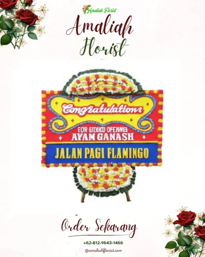 Bunga Papan Congratulation di Ombolata Simenari